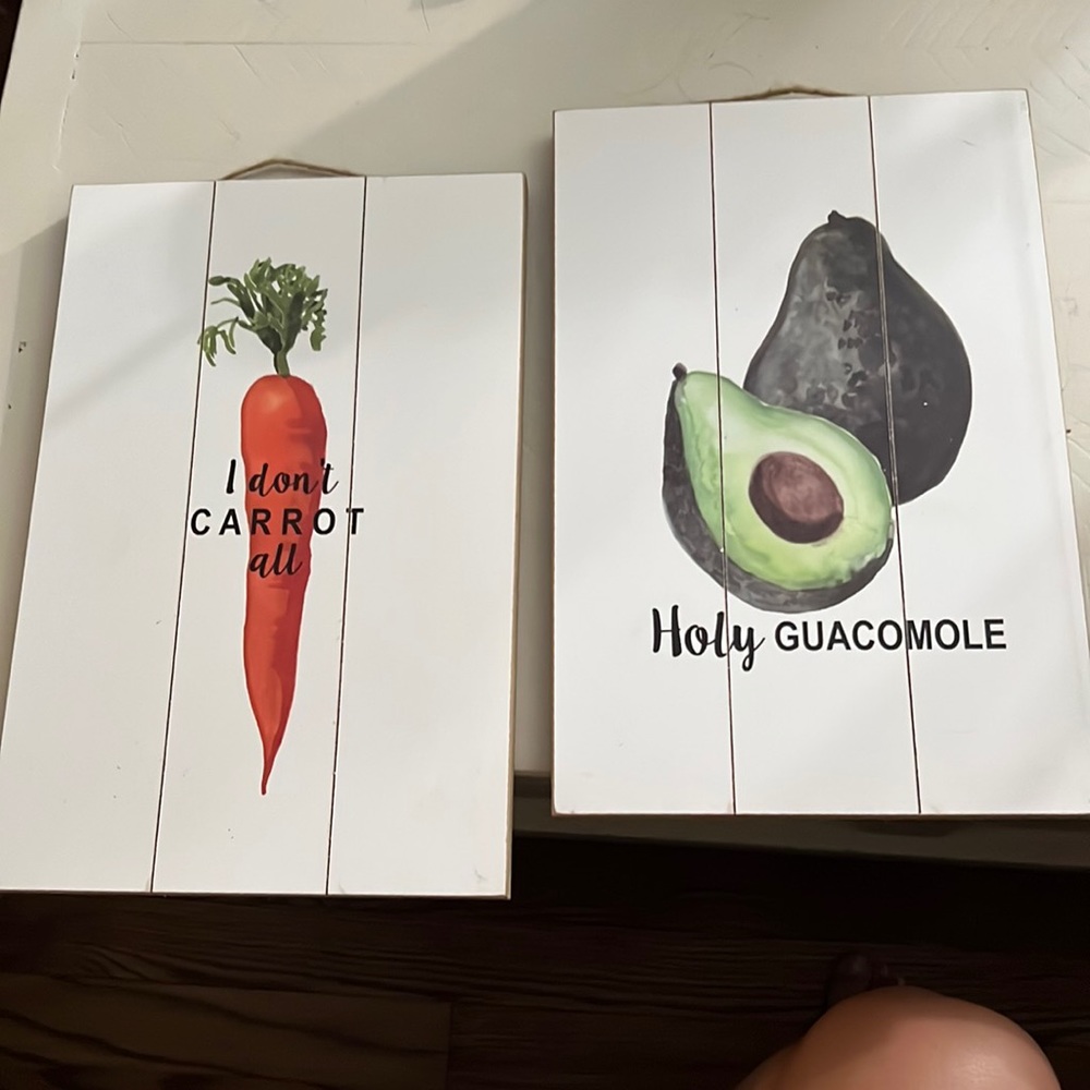 Kitchen/ food puns- wood signs